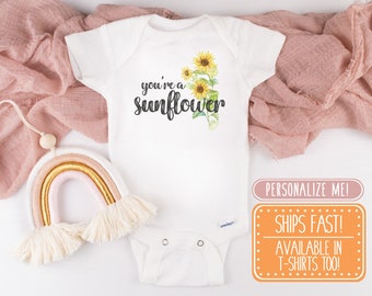 Sunflower Rap Onesie® - gangsta napper Onesie®, Sunflower Baby Onesie®, trendy baby clothes, Sunflower Nursery, Sunflower baby shower gift