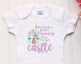 Funny Princess Castle Gerber Onesie® – Feminist Baby Gift