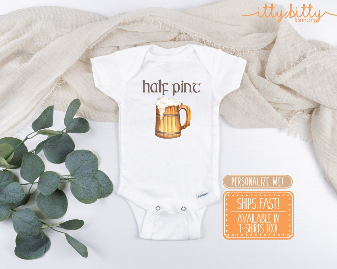 Half Pint Onesie® Daddy Beer Onesie® Beer Baby Onesie® Etsy