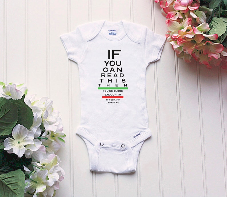 Optometrist Onesie\u00ae funny baby onesie gift eye doctor baby gift Optician Onesie\u00ae If You Can Read This Onesie\u00ae Ophthalmologist Onesie\u00ae