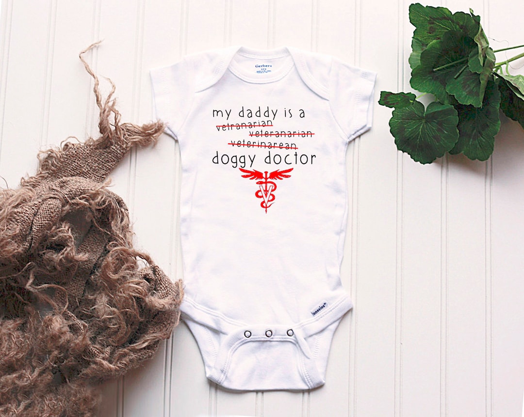 My Mommy Is A Veterinarian Baby Bodysuit - Cute Vet Parent Outfit For Boys And Girls