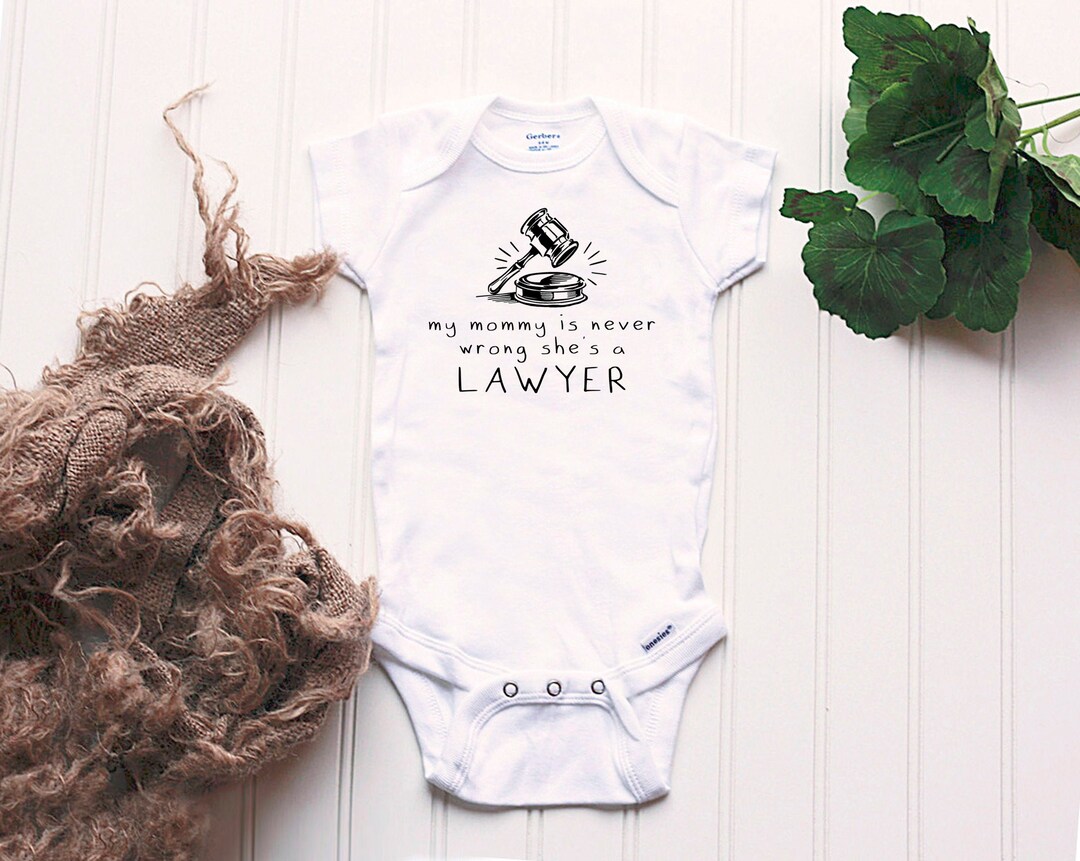 Never Wrong Lawyer Onesie® Attorney Onesie® Lawyer Baby Etsy UK