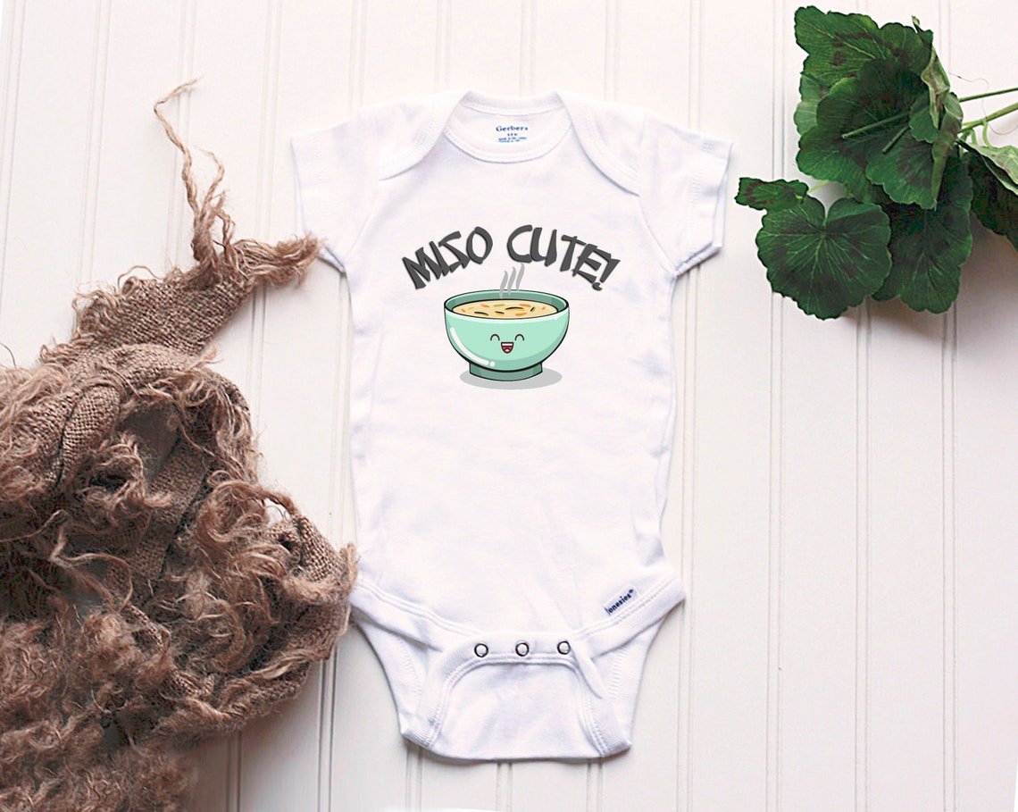 Miso Cute Onesie® Ramen Onesie® Japanese Baby Gift Asian Etsy