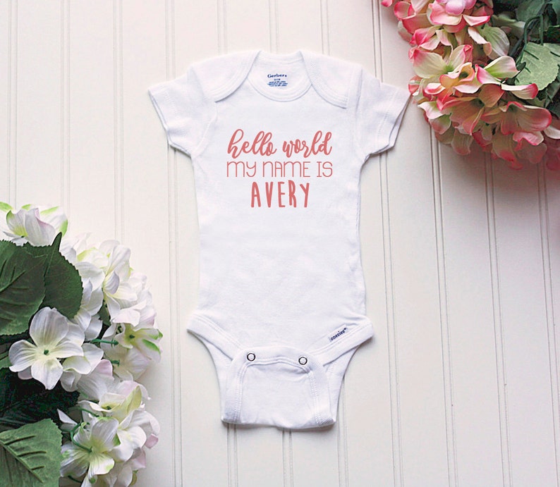 customized onesie for baby girl