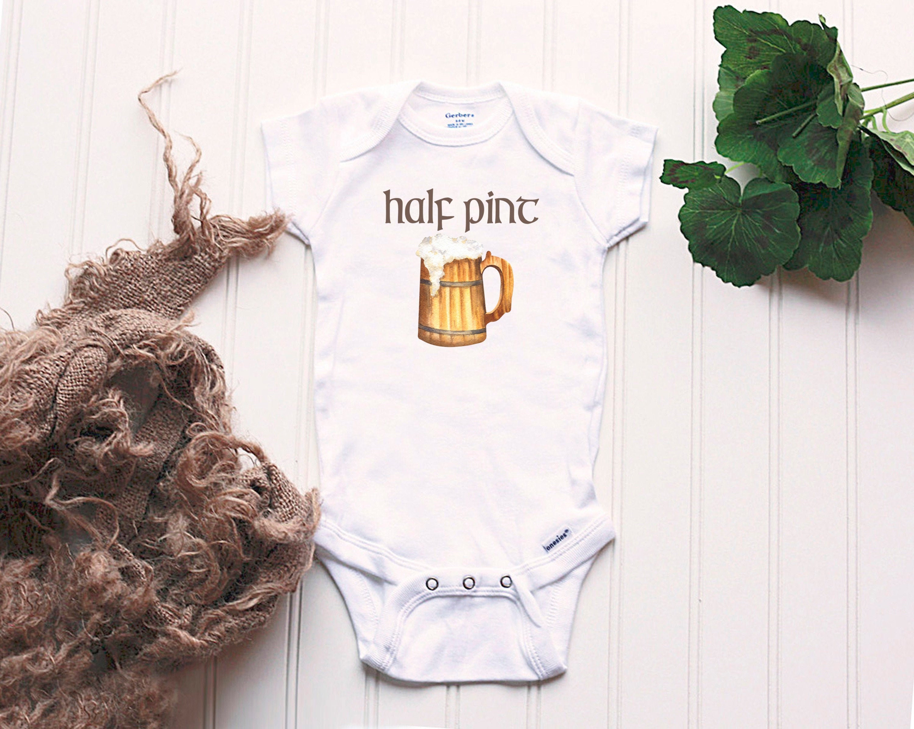 Half Pint Onesie® Daddy Beer Onesie® Beer Baby Onesie® Etsy