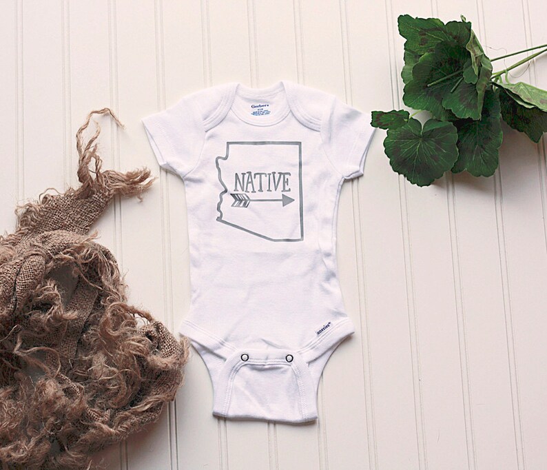 Pick Your State Onesie\u00ae take home outfit boho bodysuit Gerber Your State Onesie\u00ae toddler clothes arrow native Onesies\u00ae\u00ae