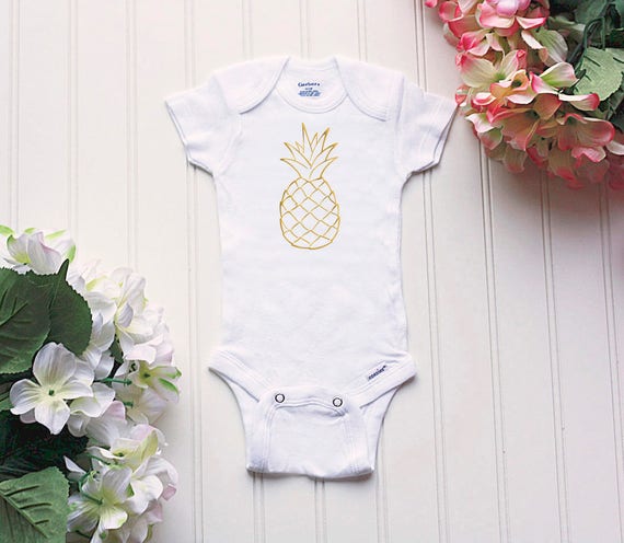 pineapple onesie baby