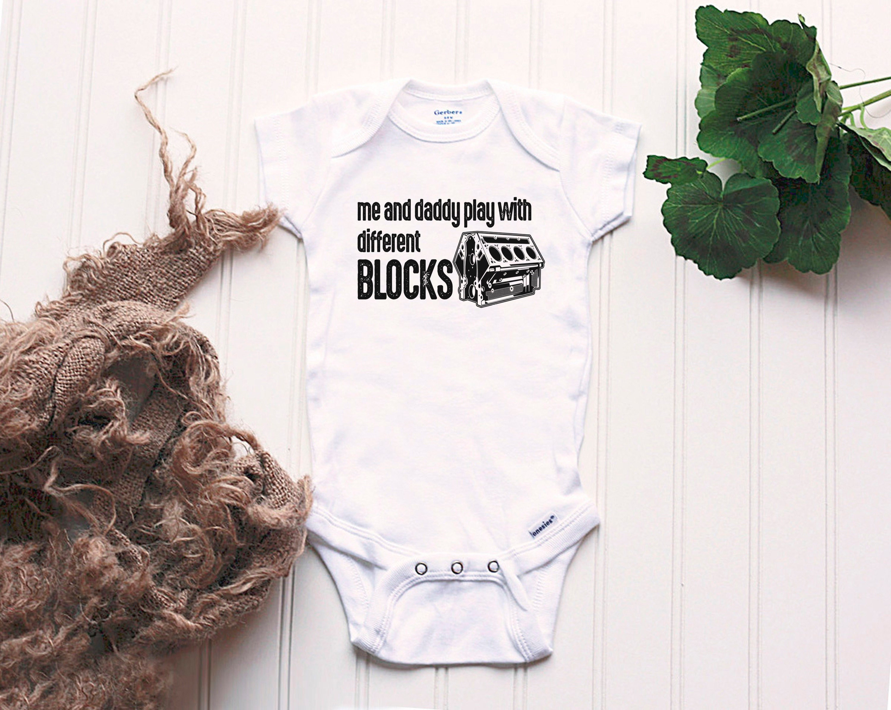 Mechanic Blocks Onesie® Daddy Mechanic Onsie® Future Etsy