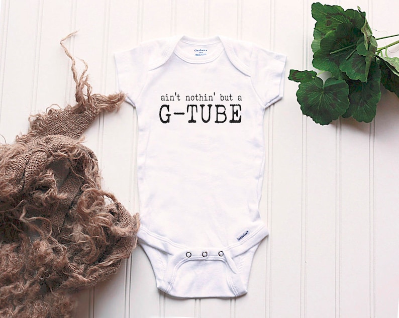 Gangsta NICU Onesie® preemie baby outfit gtube Onesie® Etsy