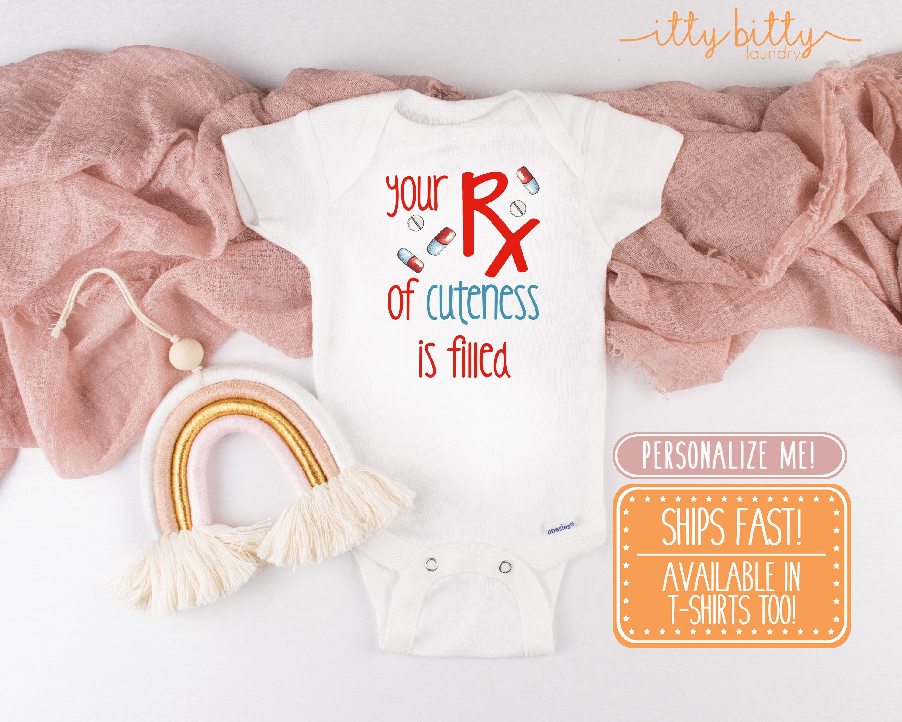 Pharmacist Onesie® RX Onesie® Pharmacy Baby Shirt Doctor Etsy