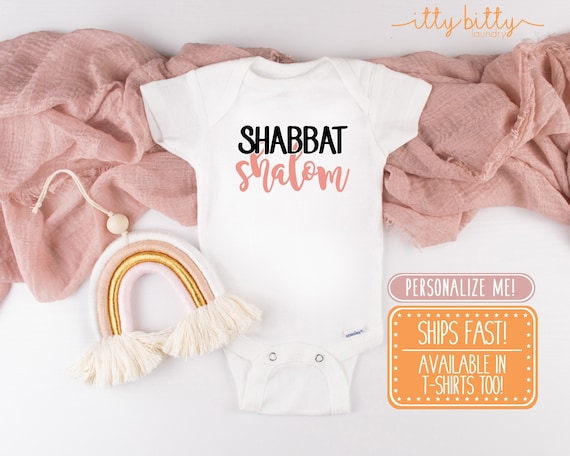 Shabbat Shalom  Onesie® - challah shirt, Torah Onesie®, Jewish Baby Outfit Gift, Jewish Onesie® gift, funny Jewish Onesie®, Seudah shlishit