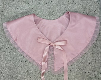 Hand Made Detachable Collar, Detachable Collar, Silk Collar, Romantic Collar, Frill collar, Detachable Frill collar, Costume Collar