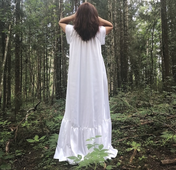 Cotton Nightgown women s Nightgown Girls Nightgown Lace Nightgown Pajamas Sleepwear Cotton Robe Etsy Canada