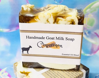 Homemade Goat Milk Soap Cinnamon