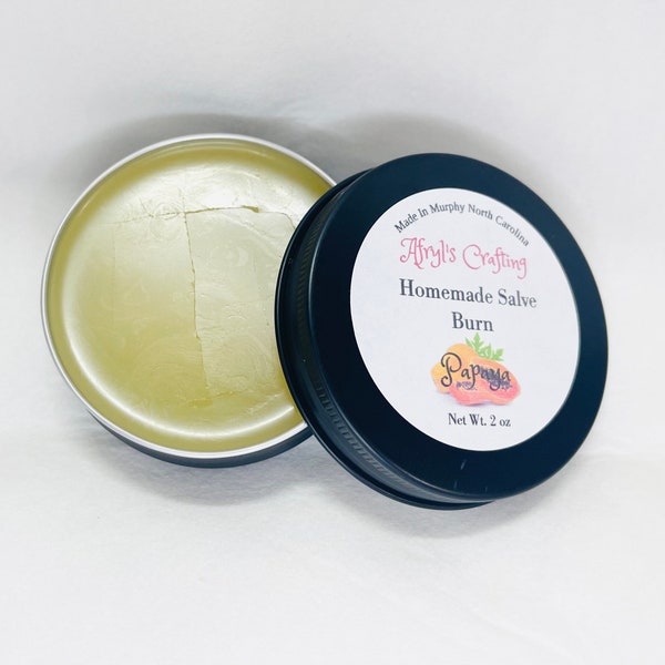 Homemade Burn Salve Ointment Balm