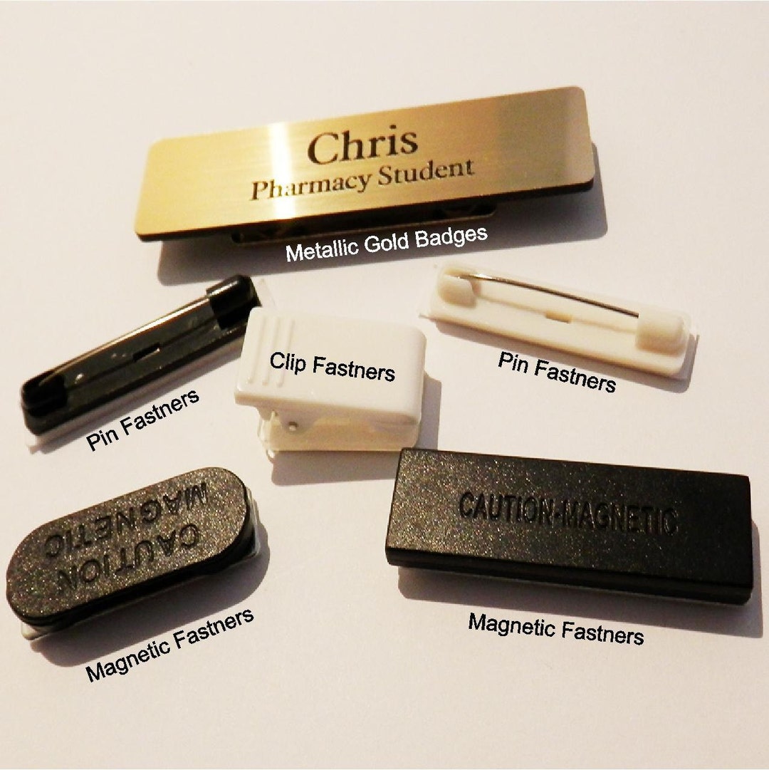 75 X 20 X 1.6 Mm Rectangle Staff Name Tags, Custom Laser Engraving
