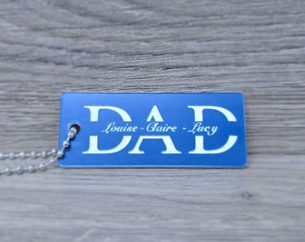Personalised DAD Keyring For Father's Day - Perfect For A Father's Day Gift!