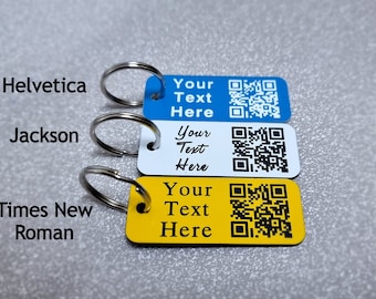 Personalised QR Code Keyring - Gift, Social Media, Website, Secret Messages