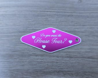 Sabrina Inspired Keyring | Do You Want The House Tour Keychain | Fan Gift | Cute Acrylic Keyring | Pop Music Merch