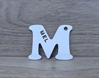 Personalised Initial Keyring | Custom Name Keychain | Laser Cut Letter Keyring | Monogram Bag Charm | Unique Gift for Friends & Family