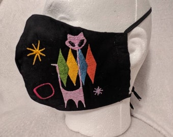 Máscara facial retro MCM gato