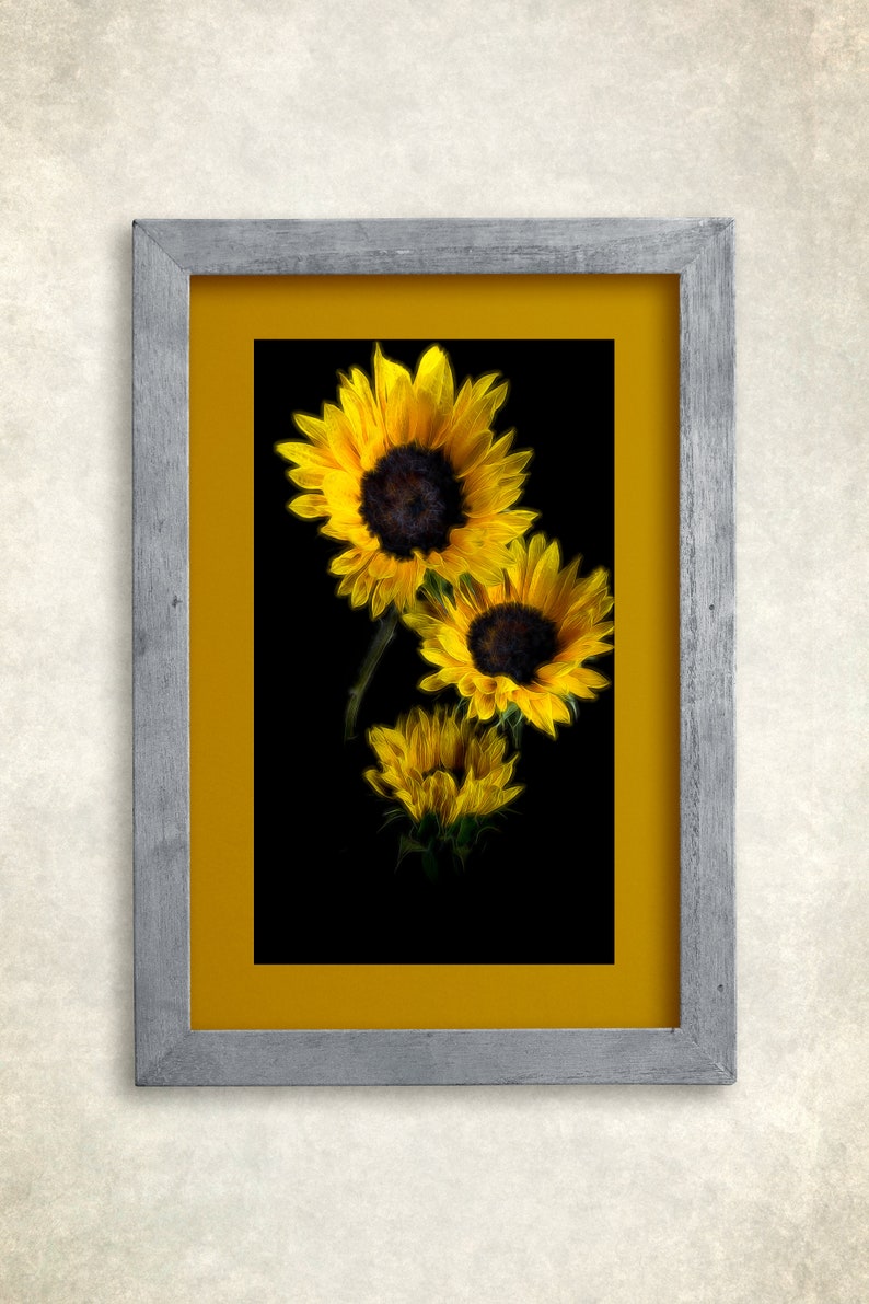 vertical print,wall decor,home decor bedroom wall art Yellow Sunflower photograph,Canvas Art,gift for her,art print