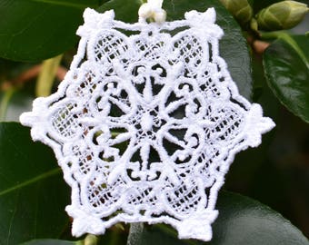 Hearts Snowflake Ornament