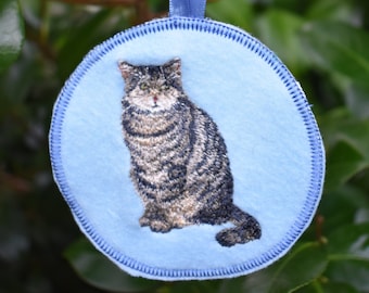 Brown Tabby Cat Ornament