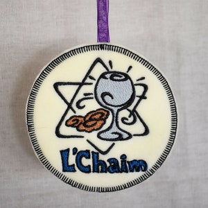 Wine & Latkes L'Chaim Ornament