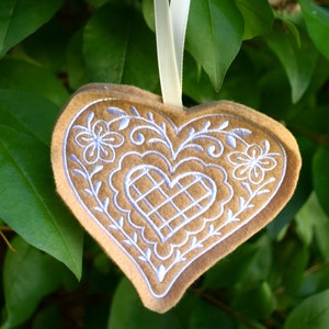 Gingerbread Cookie Heart