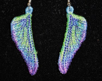 Iridescent Dragonfly Wings Earrings