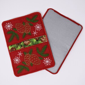 Potholders - Pine Cones and Snowflakes