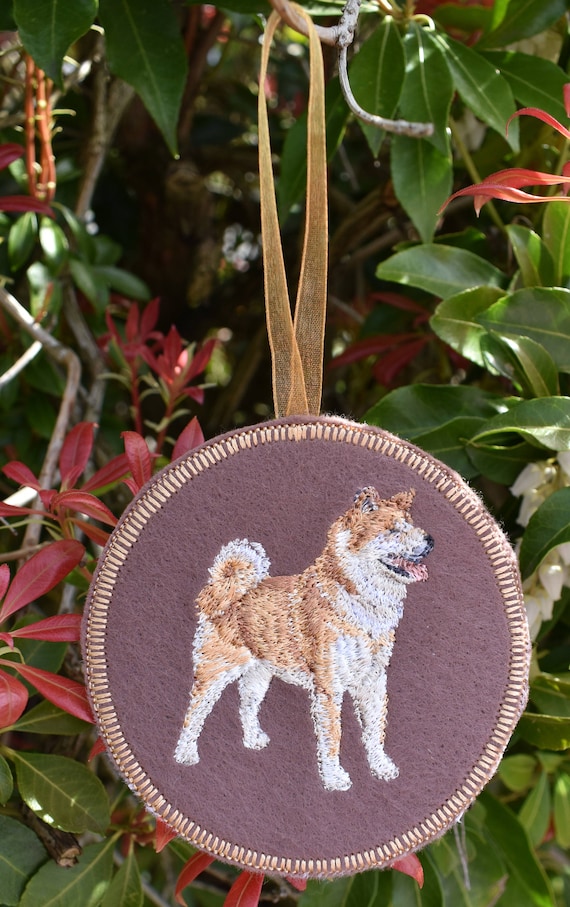 Akita christmas best sale ornament
