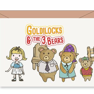 Goldilocks & Three Bears Clipart Commercial Use, Fairytale Clip Art ...