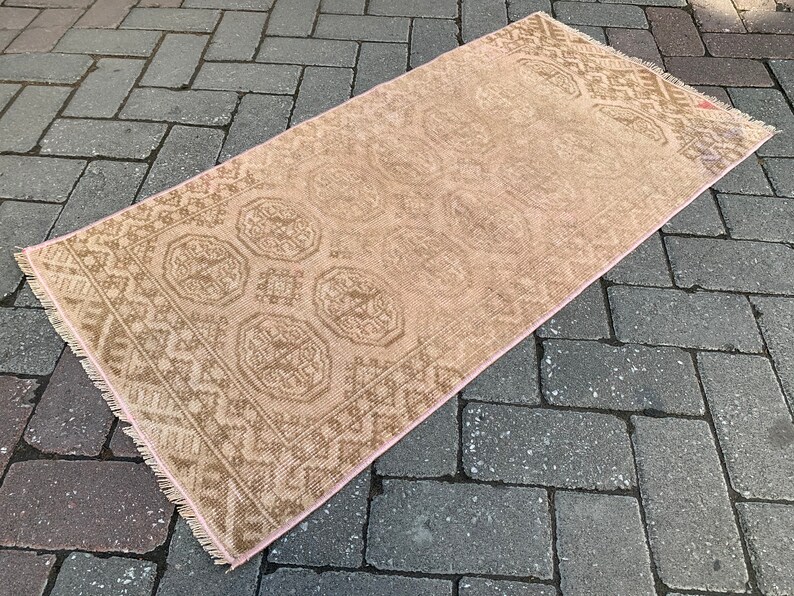 Door Mat. Hand Made Wool Mat. Oushak Small Rug. Boho Small Etsy