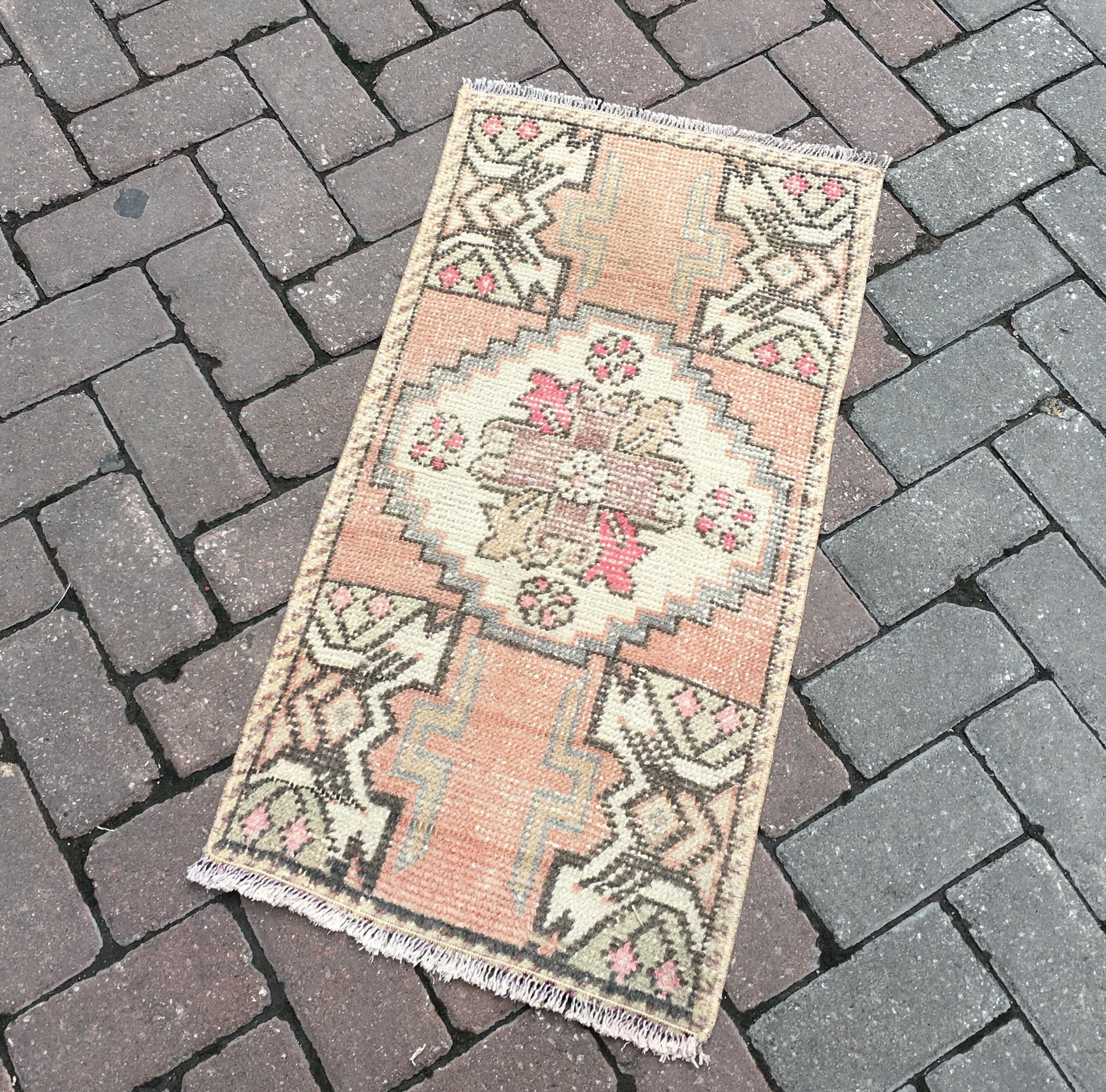 Small Rug Bedroom Rug Bedside Rug Turkish Hand Made Wool Etsy