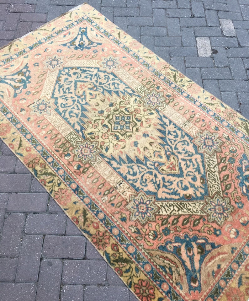 Oushak Rug Vintage Oushak Rug Bohemian Rug Muted Rug Muted Etsy