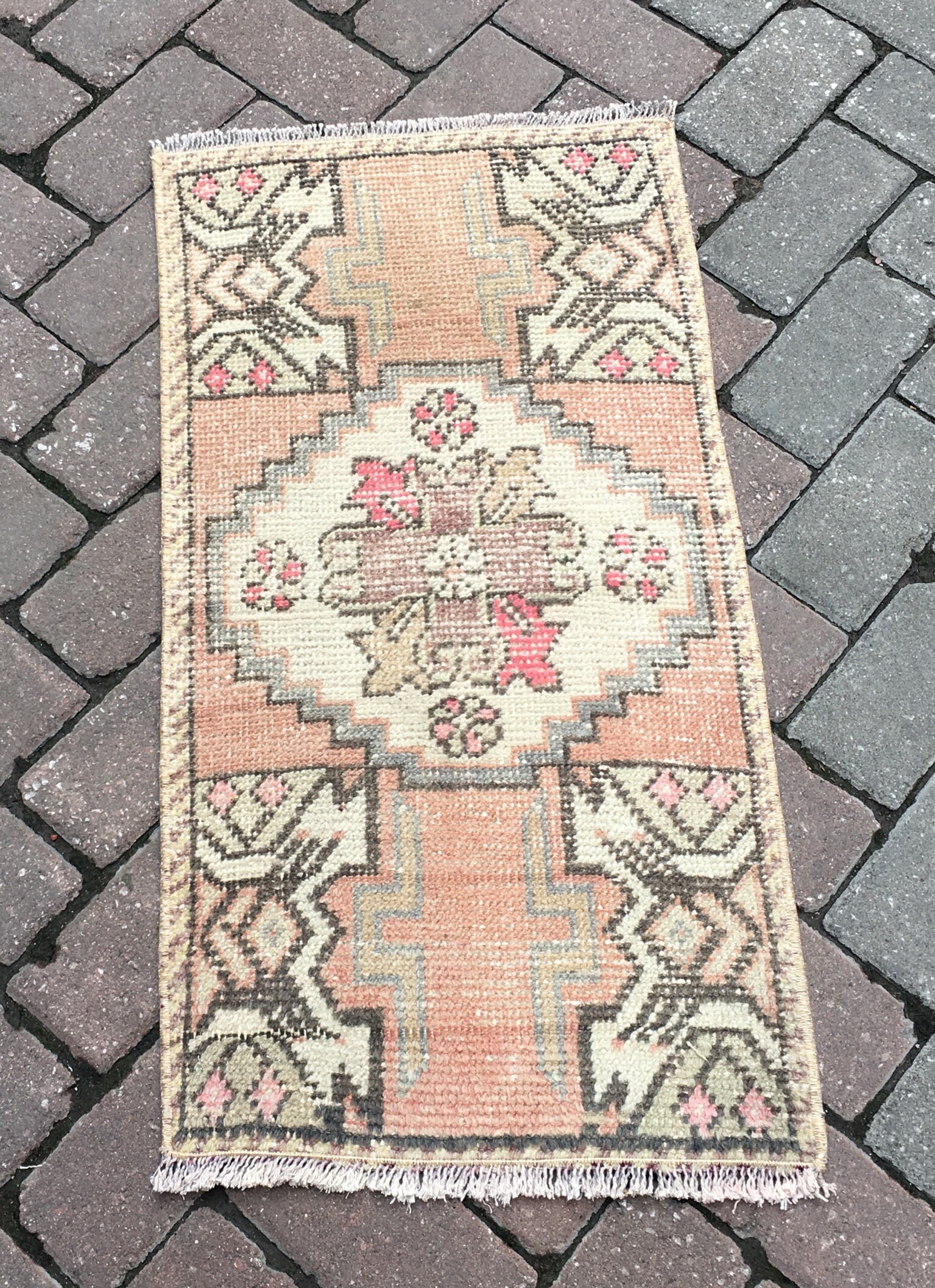 Small Rug Bedroom Rug Bedside Rug Turkish Hand Made Wool Etsy