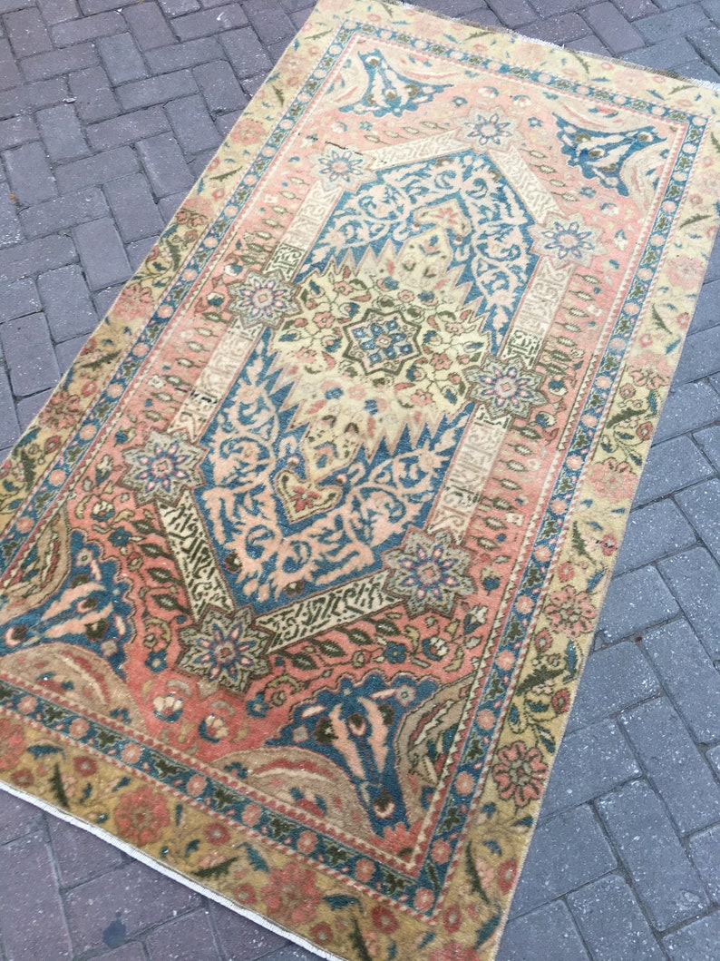 Oushak Rug Vintage Oushak Rug Bohemian Rug Muted Rug Muted Etsy