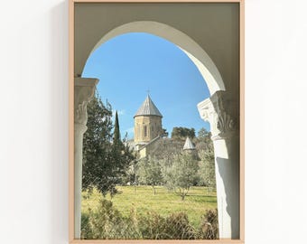 Ancient Georgian Cathedral View photography print: Sakartvelo Heritage