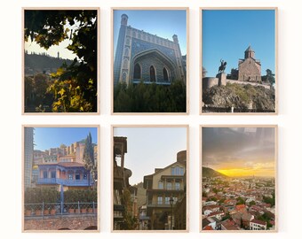 Tbilisi Georgia Wall Art Set of 6 Printable | Country Sakartvelo Travel Photography