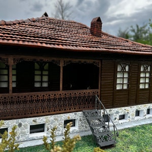 This product is made to order and is a miniature model of a real house.The house is located in Georgia in Guria Miniature house image 2