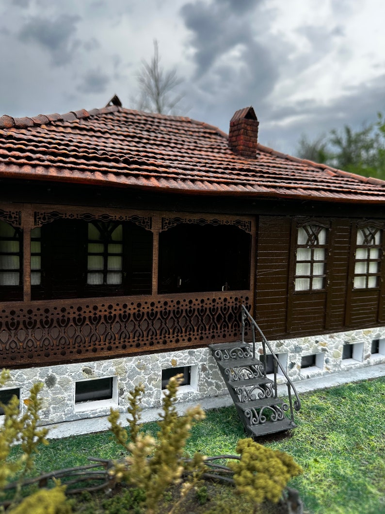 This product is made to order and is a miniature model of a real house.The house is located in Georgia in Guria Miniature house image 2