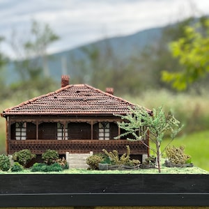This product is made to order and is a miniature model of a real house.The house is located in Georgia in Guria Miniature house image 1
