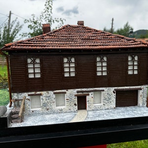 This product is made to order and is a miniature model of a real house.The house is located in Georgia in Guria Miniature house image 8