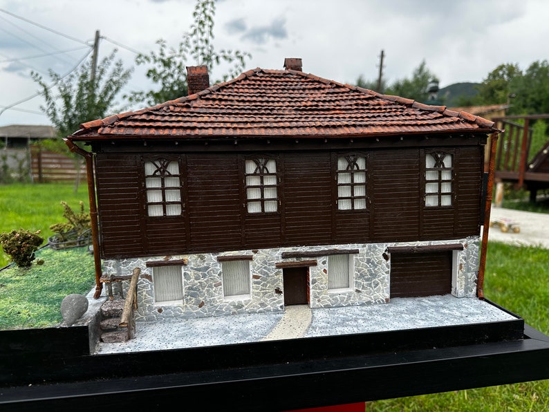 This product is made to order and is a miniature model of a real house.The house is located in Georgia in Guria Miniature house image 8