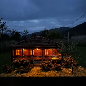 This product is made to order and is a miniature model of a real house.The house is located in Georgia in Guria Miniature house image 4