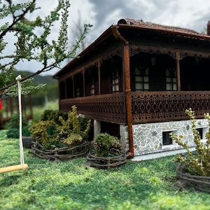 This product is made to order and is a miniature model of a real house.The house is located in Georgia in Guria Miniature house image 7