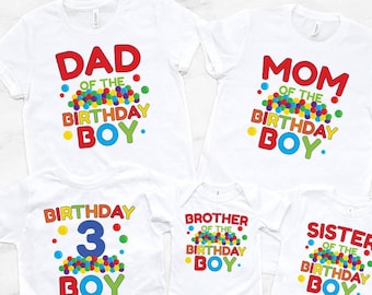 Bounce House Birthday Shirt | Matching Family Shirts | Mom and Dad of the Birthday Boy | Bouncy Ball Pit Birthday Shirt | Any Age