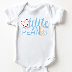 Little Peanut Baby Boy Onesie ® | Cute Newborn Bodysuit | Heart and Peanut Design | Baby Shower Gift | Newborn Coming Home Outfit